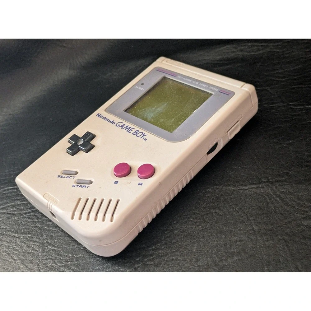 Nintendo Game Boy DMG-01 Console Gray Handheld Tetris Bundle Working